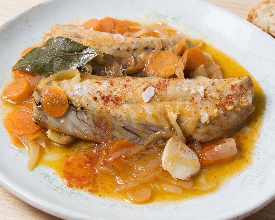 Caballa en escabeche