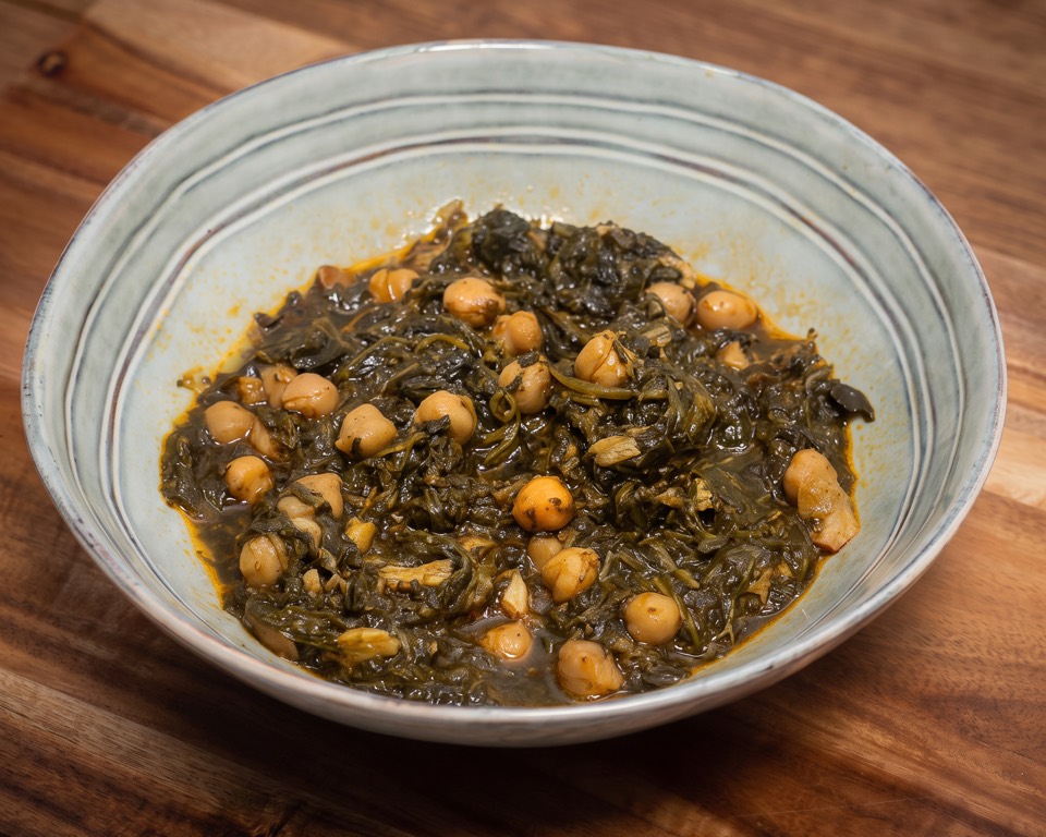 Espinacas con garbanzos